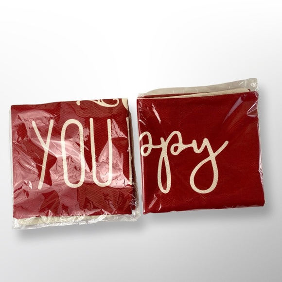 Valentine’s Decorative Throw Pillowcases I Love You More & Happy Valentine 2 Pcs - Picture 10 of 17